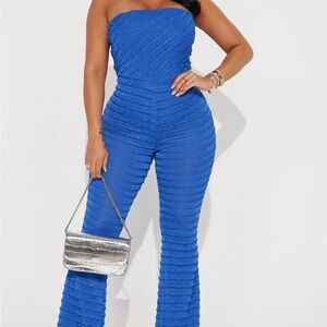 Say My Name Jumpsuit. Royal Blue Fashion Nova stretchy